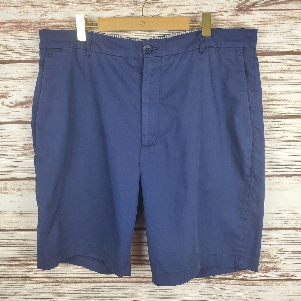 Holderness & Bourne Mens Size 36 Navy Blue The Carter Chino Short Shorts
